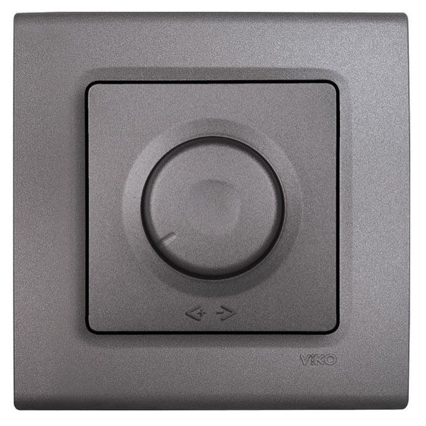 Светорегулятор поворотный Viko Linnera Life 600 Вт IP20 IP серый гранит