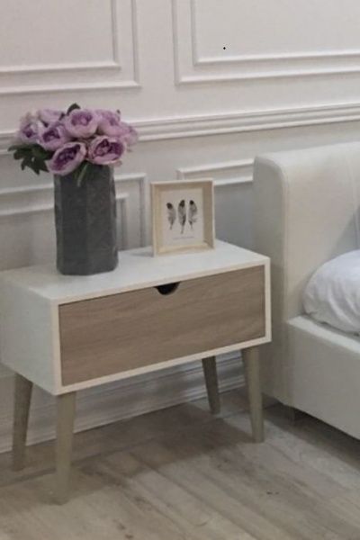 Тумба прикроватная Embawood Грей белый 