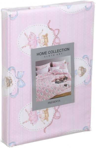 Комплект постільної білизни Princess 1,5 рожевий із білим 