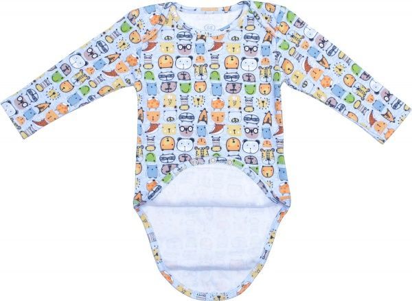 Боди Фламинго ясельный р.80 голубой 494-217 