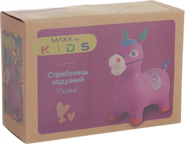 Попрыгунчик надувной MaxxPro kids пони KH1-303