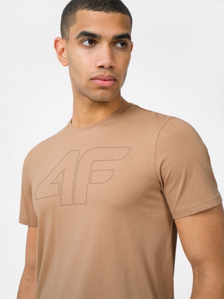 Футболка 4F TSHIRT 4FSS23TTSHM1048-83S р.M бежевий