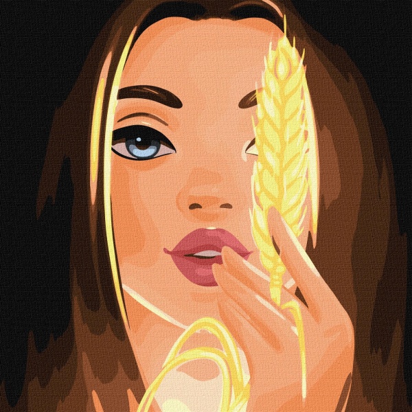 Картина по номерам Пшеница 40х40 см 40x40 см Идейка 