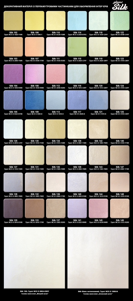 Декоративное покрытие Aura Мокрый шелк Silk Glаns 2,5 л 3кг