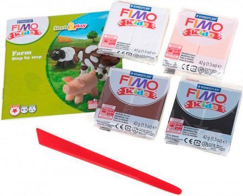 Набір пластики Fimo Ферма 4 кольори 42 г 