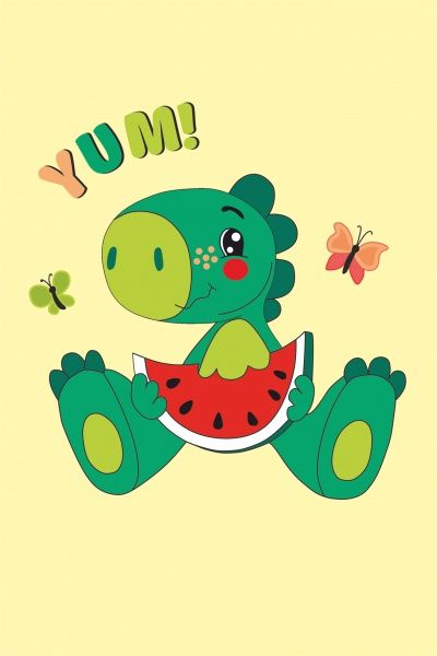 Раскраска по контурам Вкусненький арбуз 20х30 см Rosa Kids 