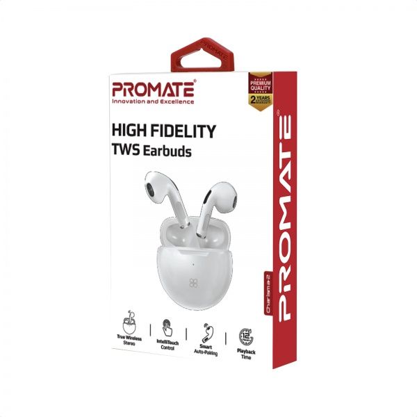 Навушники Promate Charisma-2 Bluetooth 5 white (charisma-2.white) 
