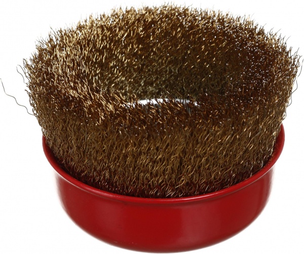 Щітка Чашкова для шліфмашини d100 мм M14 дріт рифлений Expert