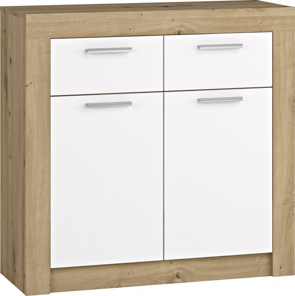 Комод Грейд Марлин 930х900х348 мм дуб артизан/белый альба 