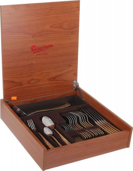 Набор столовых приборов Dubai с золотом 25 предметов Giorinox