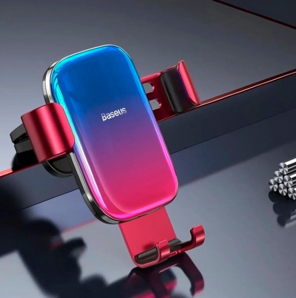Тримач для смартфона Glaze Gravity Car Mount BASEUS SUYL-LG09 червоний