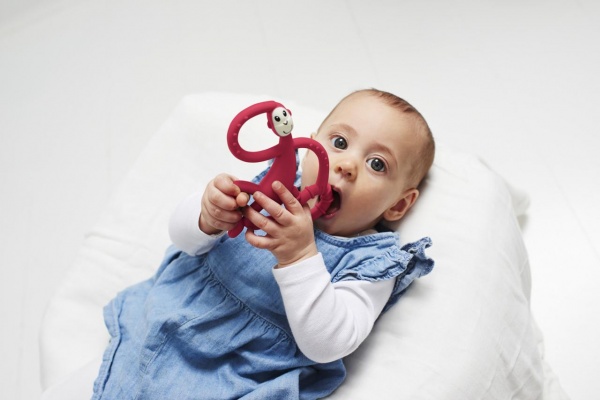 Прорізувач Matchstick Monkey Мавпочка танцююча червона 14 см (MM-DMT-004)