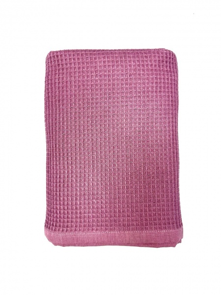 Рушник вафельний 40x60 см пудра Ideal 