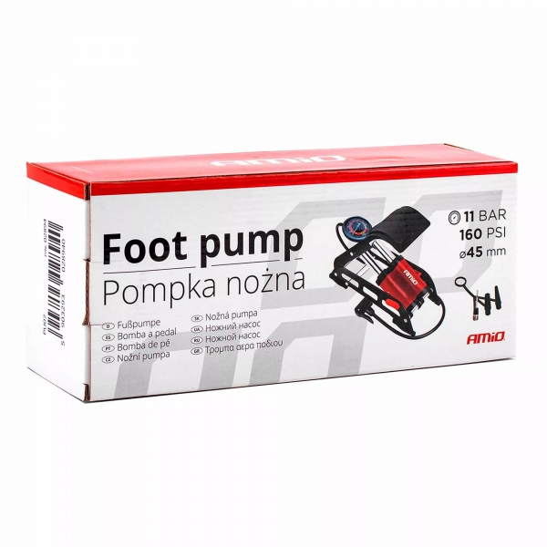 Насос ножной AMiO двопоршневий HQ 2xO45 мм PU07 (02894)