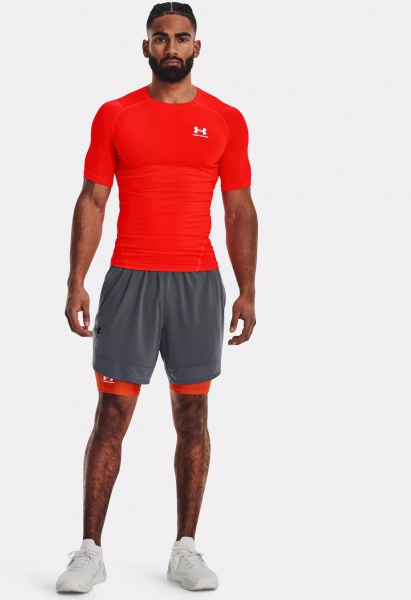 Футболка Under Armour UA HG ARMOUR COMP SS 1361518-810 р.M червоний
