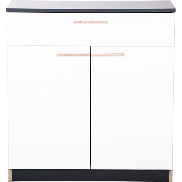 Комод Embawood Леди W900 дуб сонома/антрацит/белый 