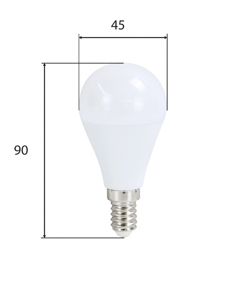 Лампа светодиодная Miorro 720 Лм 9 Вт G45 матовая E14 220 В 4000 К 51-314-010