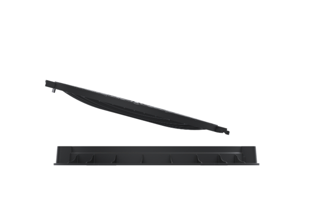 Люк Vodaland 800 мм DN600 3т с замком серый