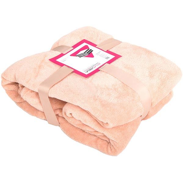 Плед микрофибра Underprice бежевый 200x220 см 50938415