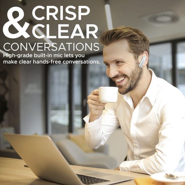 Bluetooth-гарнітура Promate Bluetooth 5 white (shift.white) 