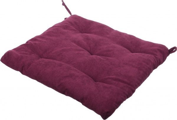 Подушка на стул Велмарт 40х40х3 см вино
