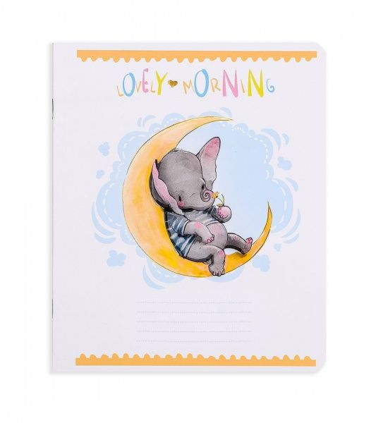 Комплект зошитів Дитяча акварель 12 аркушів у клітинку 25 шт. Поділля