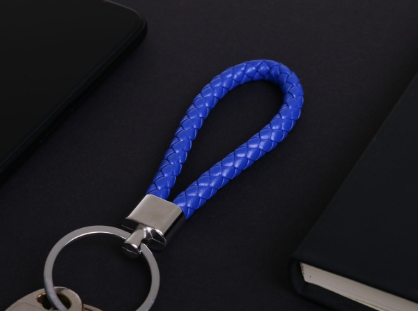 Брелок для ключів з кільцем синій