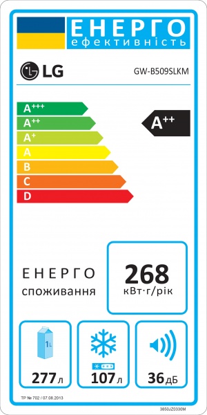 Холодильник LG GW-B509SLKM