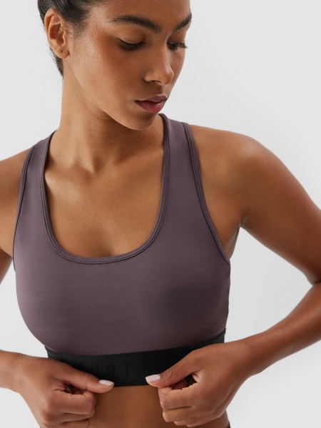 Бра 4F SPORT BRA F077 4FAW23USBAF077-82S р.M коричневий