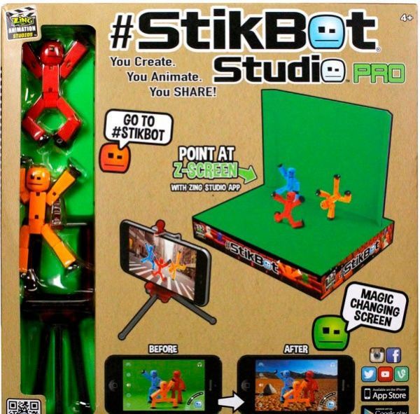 Игровой набор Stikbot для анимационного творчества KLIKBOTS1 - СТУДИЯ Z-SCREEN(TST666) 