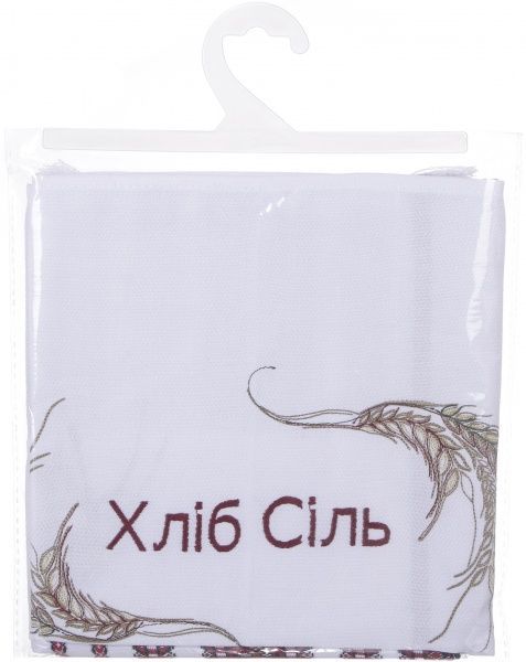 Рушник «Хліб Сіль» 634-18/00 33x150 см червоний 