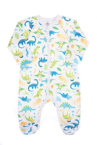 Чоловічок ТМ Софія Dinosaurs р.50 білий/зелений 150150 