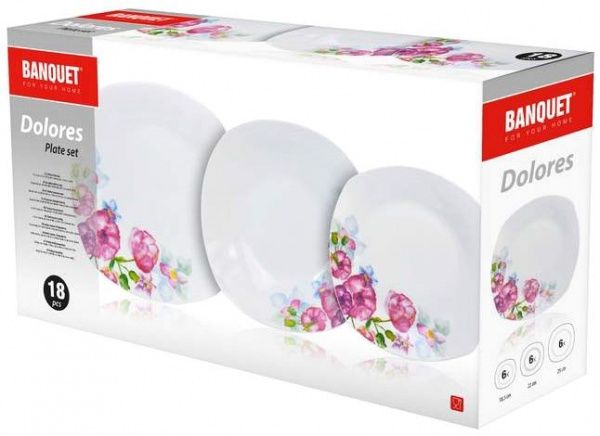 Сервиз столовый на 6 персон Dolores 18 предметов Banquet