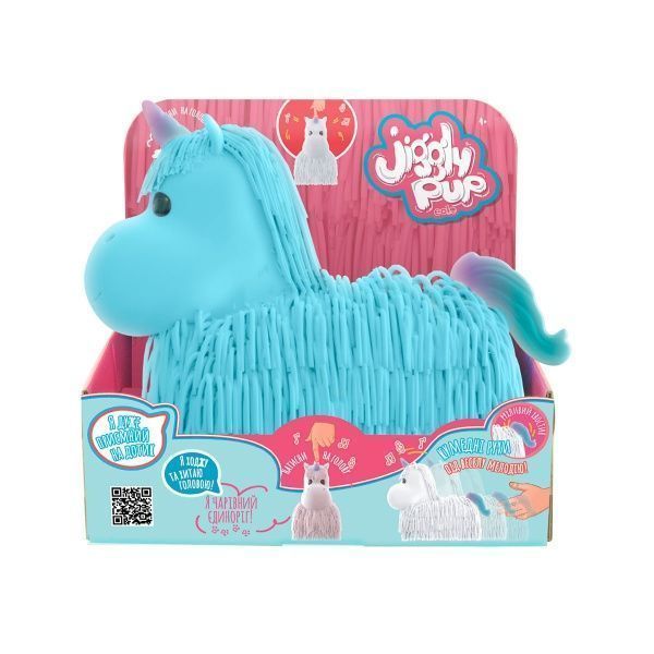 Игрушка интерактивная JIGGLY PUP Волшебный единорог (голубой) JP002-WB-BL