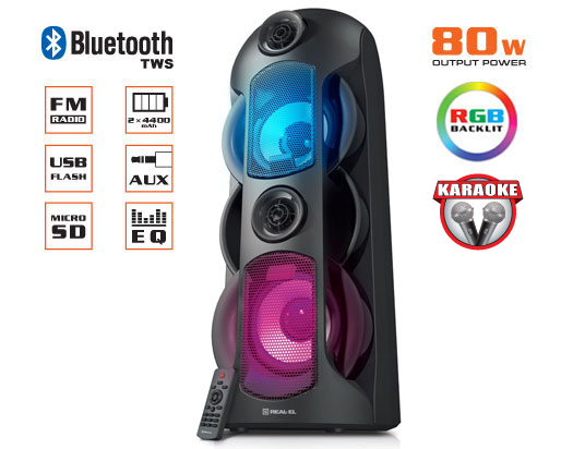 Акустическая система Real-el X-787 2.0 black 