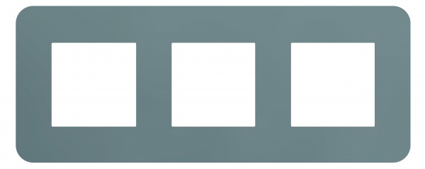 Рамка тримісна Efapel Latina алюміній 42930 TAL