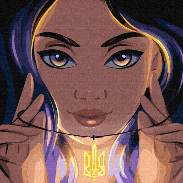 Картина по номерам Смелость 40x40см Идейка 