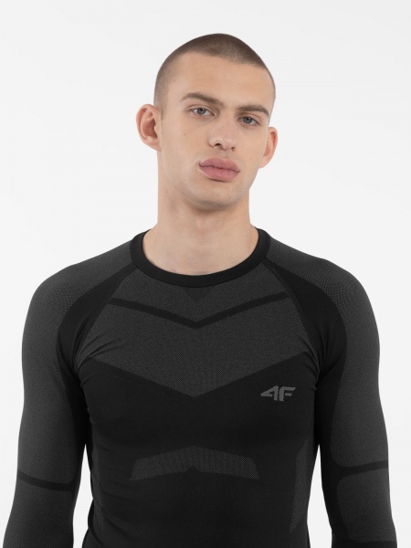 Футболка з довгим рукавом 4F SEAMLESS UNDERWEAR M103 4FAW23USEAM103-20S р.L-XL чорний