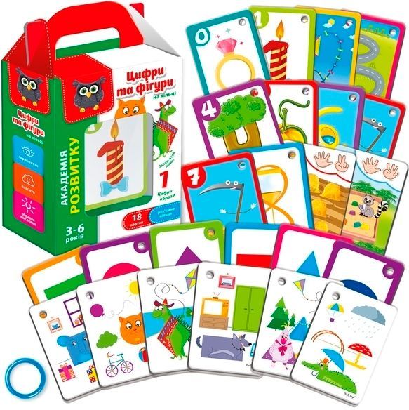 Игра Vladi Toys Цифры и фигуры на кольце VT5000-06