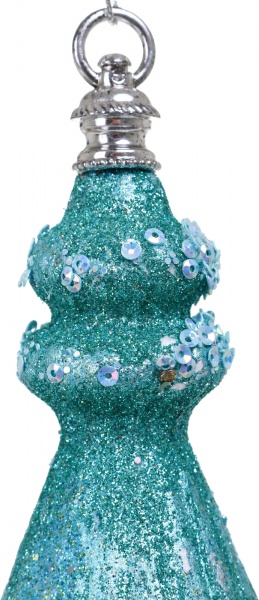 Елочная игрушка Волчок 5x5x14 см SD019-15 