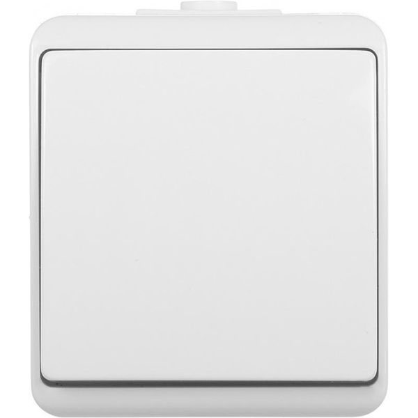Выключатель одноклавишный HausMark Power без подсветки 10 А 250В белый HSN-SWP.H2C44G1W1-WH