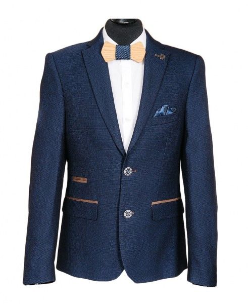 Пиджак школьный West-Fashion р.146 синий А118 