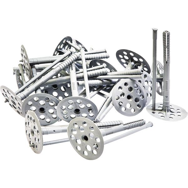 Дюбель для теплоізоляціїдля пінопласту із пластиковим цвяхом 10x70 мм 100 шт.