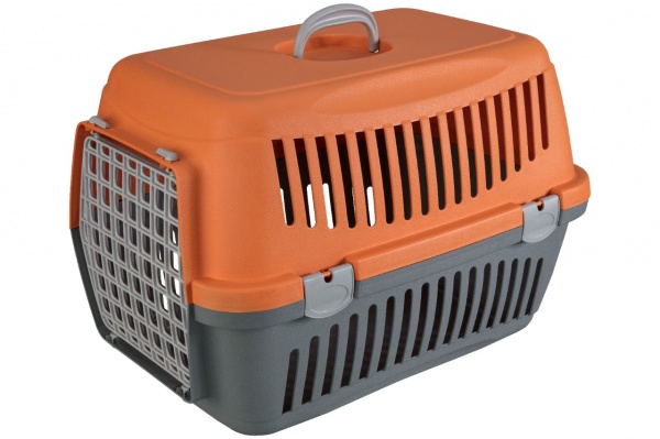 Переноска AnimAll 58х42х42 см серо-оранжевая 2000981203641
