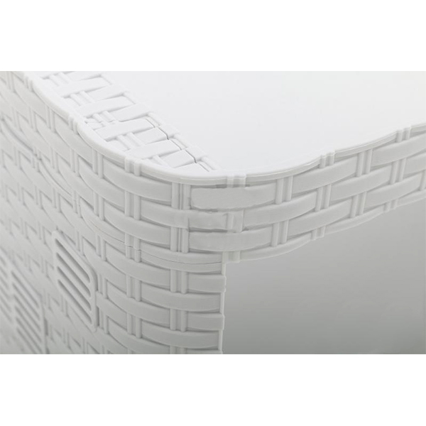 Этажерка Тарлев Ротанг 4-уровневая 830x520x300 мм серый 