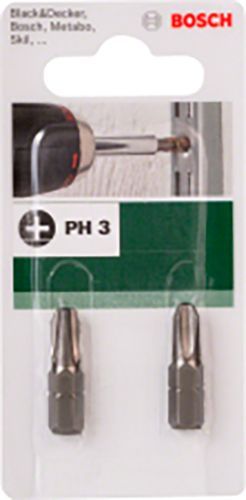 Бита Bosch 2609255915 PH3 25 мм 2 шт.