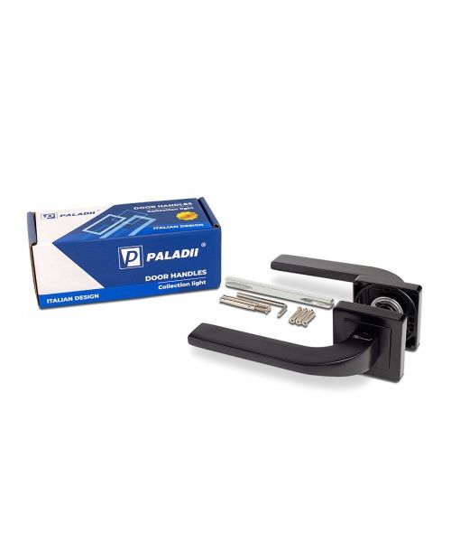 Ручка на розетці Paladii квадратна AL РЕБЕКА чорний