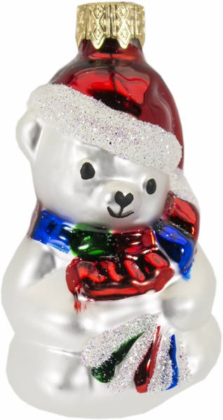 Елочная игрушка Ф-277 Мишка 7.5 см  