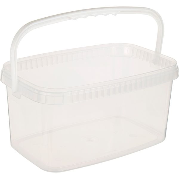 Ведро без крышки Пласт-Бокс прозрачное 5 л 