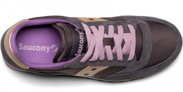 Кроссовки Saucony JAZZ TRIPLE 60530-11s р.US 8 серый с фиолетовым